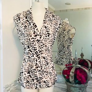 Leopard Sleeveless Blouse